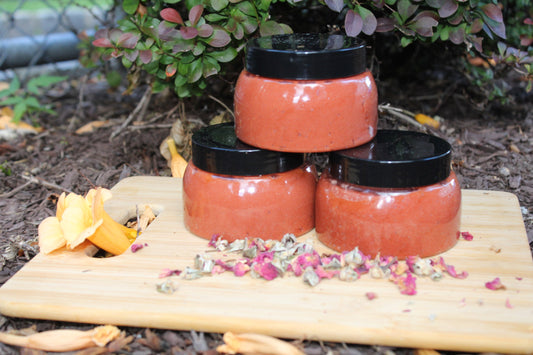 Rose Clay Exfoliating sugar scrub